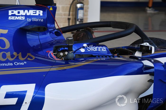 Sauber C36 con el halo