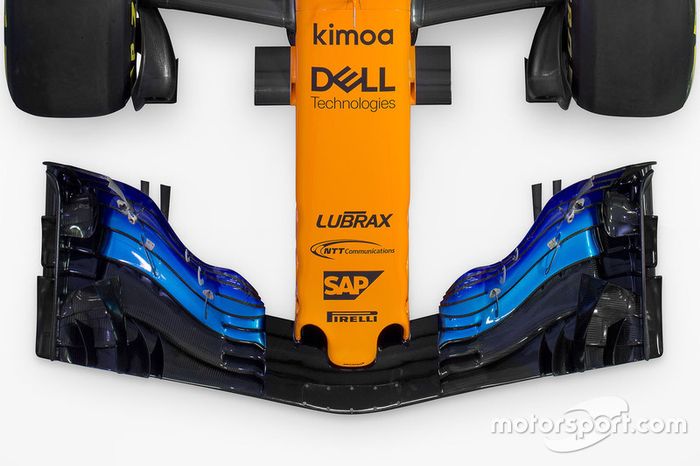 McLaren MCL33 detalle del ala frontal