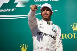 Race winner Lewis Hamilton, Mercedes AMG F1