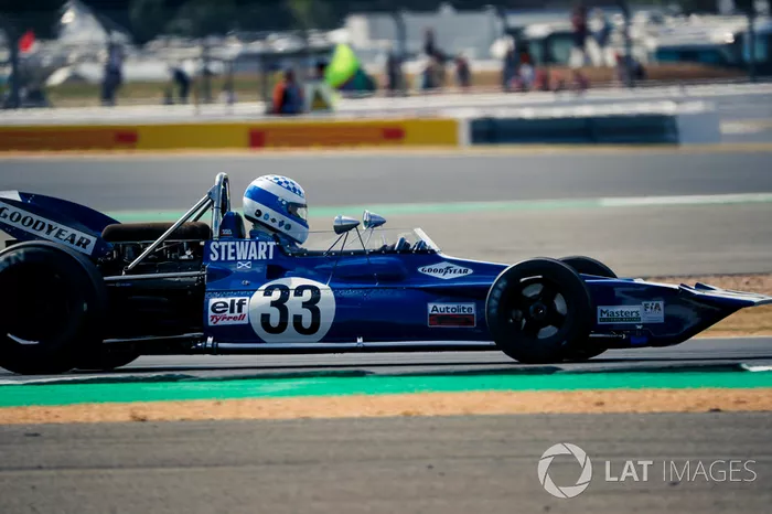 Tyrrell 005 en el desfile del 70º aniversario de Silverstone