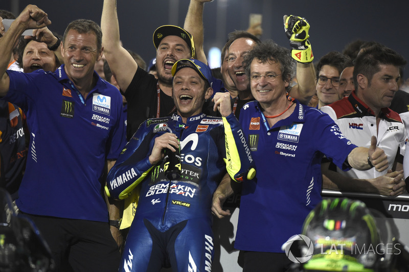 Third place Valentino Rossi, Yamaha Factory Racing