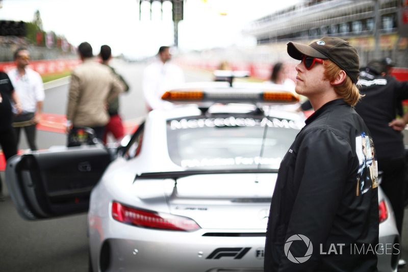 Actor Rupert Grint on the grid