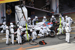 Sergey Sirotkin, Williams FW41 pit stop