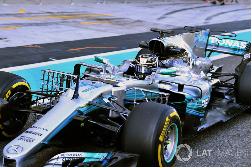 Valtteri Bottas, Mercedes-Benz F1 W08 con sensores