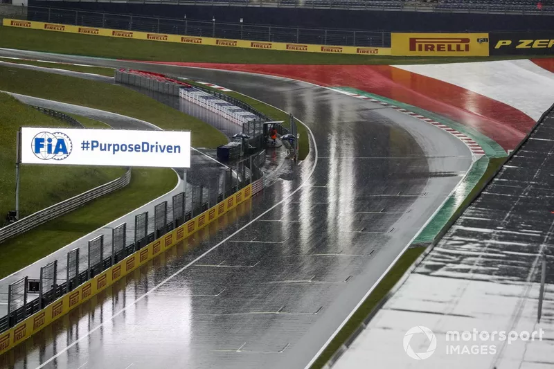 Fuerte lluvia en el Red Bull Ring