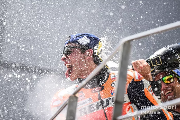 Podium : Marc Marquez, vainqueur de la course, Repsol Honda Team
