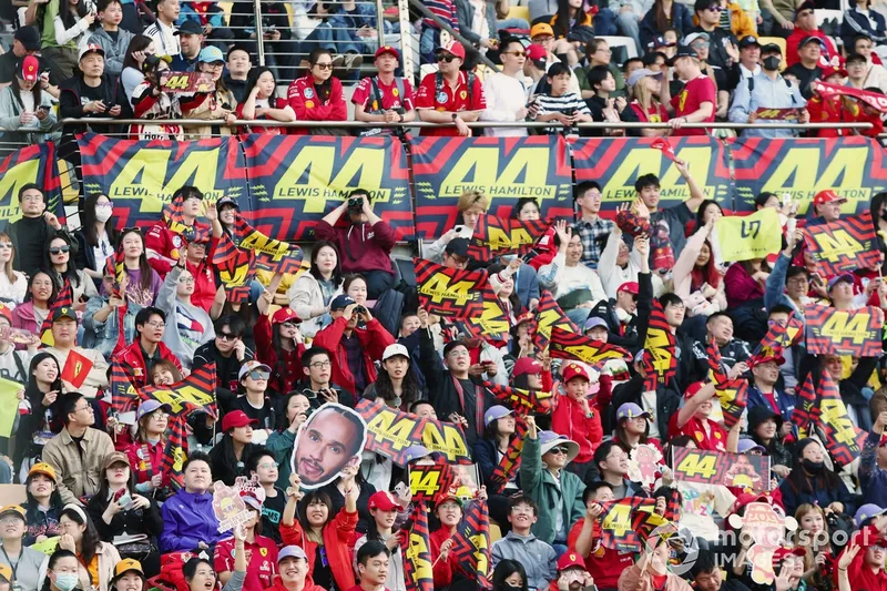 Les fans de Lewis Hamilton, Ferrari
