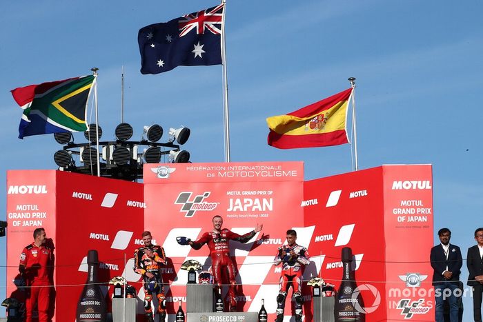 Podio: ganador Jack Miller, Ducati Team