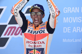 Podium : le vainqueur Marc Marquez, Repsol Honda Team
