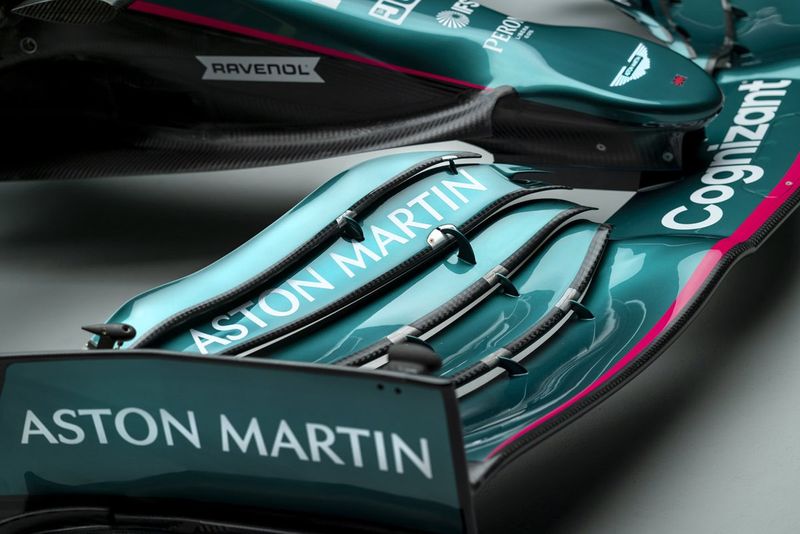 Detalle del Aston Martin AMR21
