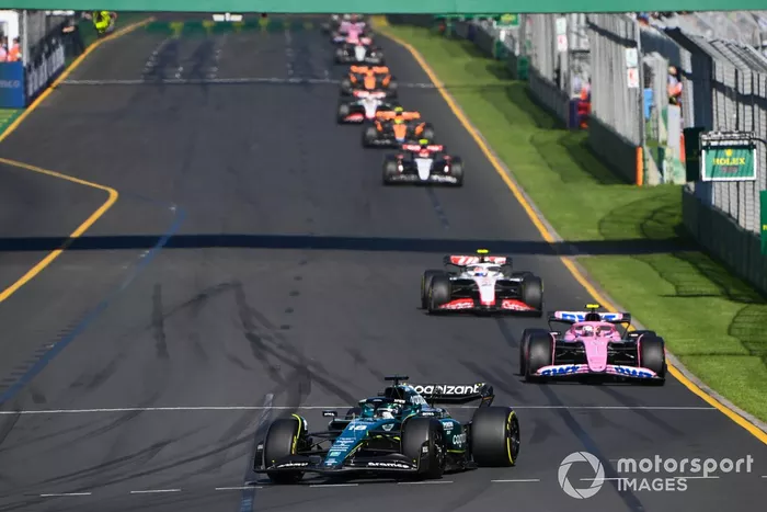 Lance Stroll, Aston Martin AMR23, Pierre Gasly, Alpine A523, Nico Hulkenberg, Haas VF-23