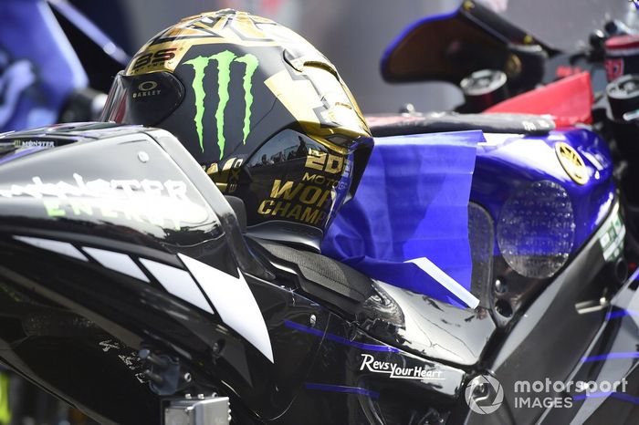 Casco del campeón del mundo Fabio Quartararo, Yamaha Factory Racing