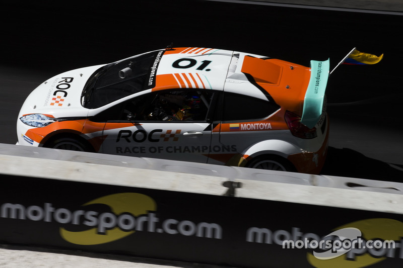Juan Pablo Montoya, driving the RX Supercar Lite