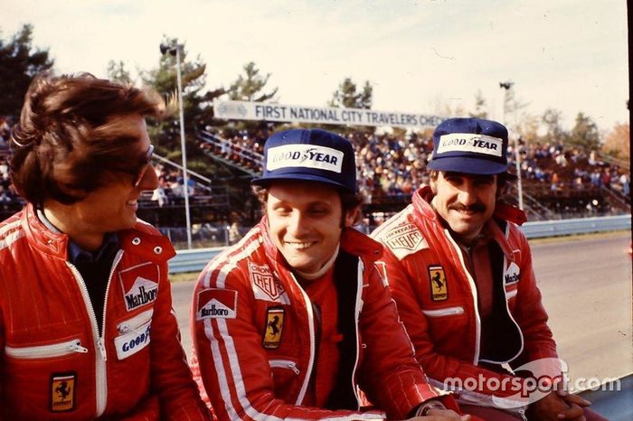 Luca Cordero di Montezemolo, Niki Lauda y Clay Regazzoni