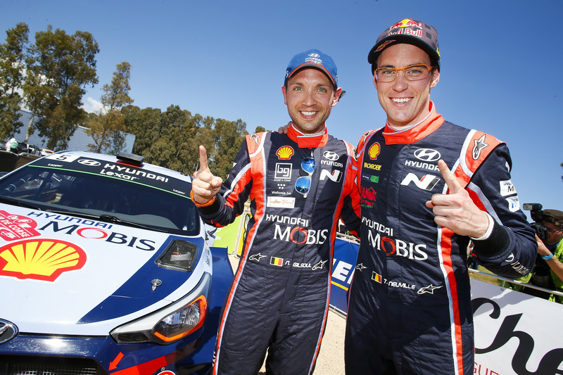 Winners Thierry Neuville, Nicolas Gilsoul, Hyundai i20 Coupe WRC, Hyundai Motorsport