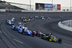 Charlie Kimball, Chip Ganassi Racing Honda, Scott Dixon, Chip Ganassi Racing Honda