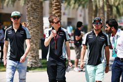 Nico Hulkenberg, Sahara Force India F1, Will Hings, Sahara Force India F1 y Sergio Pérez, Sahara For