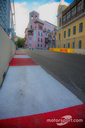 Baku city circuit at turn 15