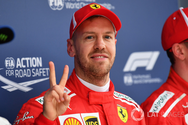 Pole pozisyonu galibi  Sebastian Vettel, Ferrari