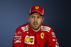 Sebastian Vettel, Ferrari in the Press Conference
