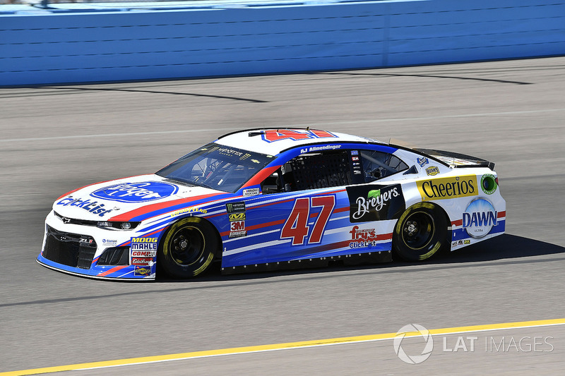 20. A.J. Allmendinger, No. 47 JTG Daugherty Racing Chevrolet Camaro