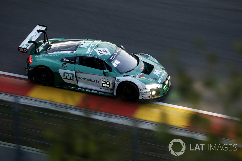 #29 Montaplast by Land-Motorsport Audi R8 LMS: Kelvin van der Linde, Sheldon van der Linde, Jeffrey Schmidt