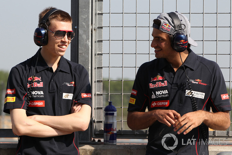 Daniil Kvyat, Scuderia Toro Rosso and Carlos Sainz Jr., Scuderia Toro Rosso.