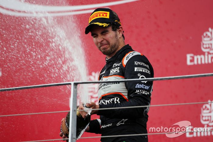 Sergio Pérez, Sahara Force India F1 celebra
