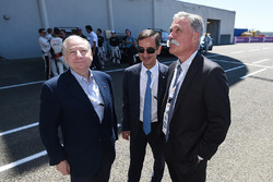 Jean Todt, presidente de FIA, Pierre Fillon, ACO Presidente y Chase Carey CEO de FOM
