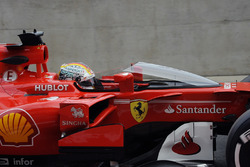 Sebastian Vettel, Ferrari SF70H, avec le Bouclier
