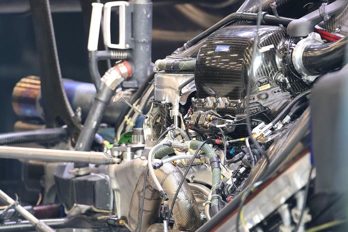 Detalle del frente del Williams FW43B