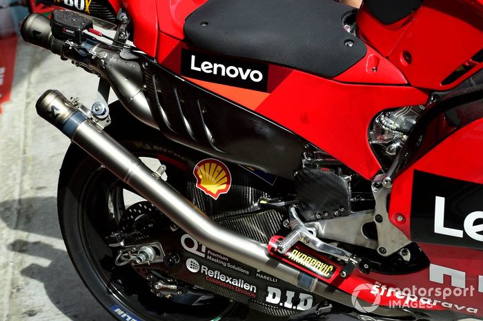 Detalle de la Ducati Desmosedici
