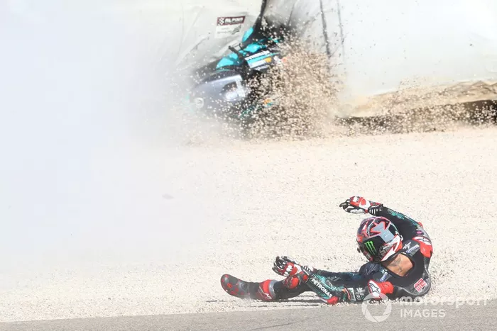 Caída de Fabio Quartararo, Petronas Yamaha SRT