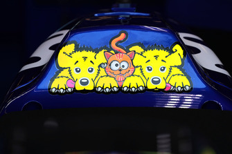 Bike of Valentino Rossi, Yamaha Factory Racing sticker detail