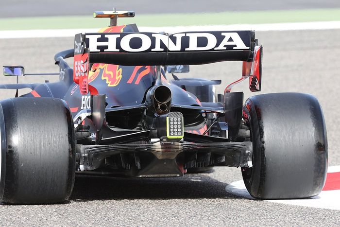 Detalle de la parte trasera del Red Bull Racing RB16B