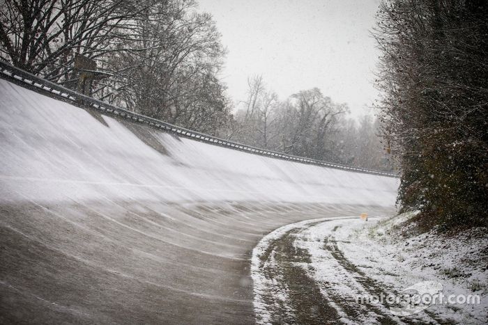 Peralte de Monza nevado