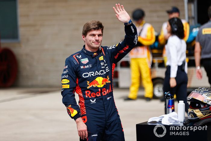 Max Verstappen, Red Bull Racing, en el Parc Ferme tras el Sprint Shootout