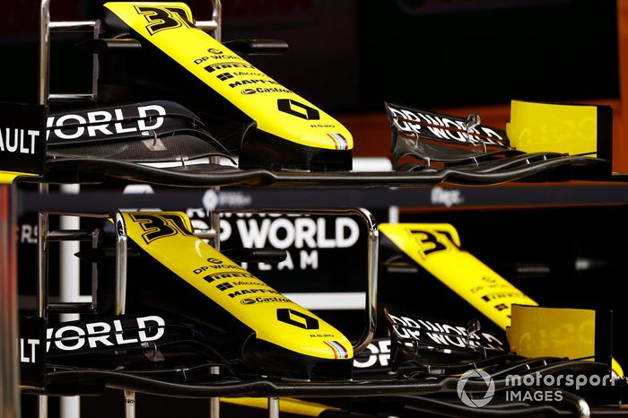 Los conos de la nariz del monoplaza de Esteban Ocon Renault F1 Team R.S.20