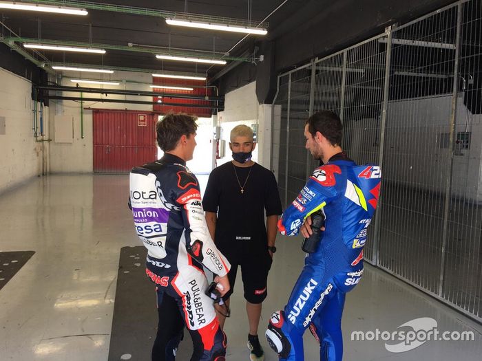 Albert Arenas, Alex Rins y Jorge Martín