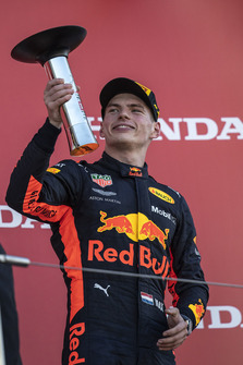 Max Verstappen, Red Bull Racing op het podium