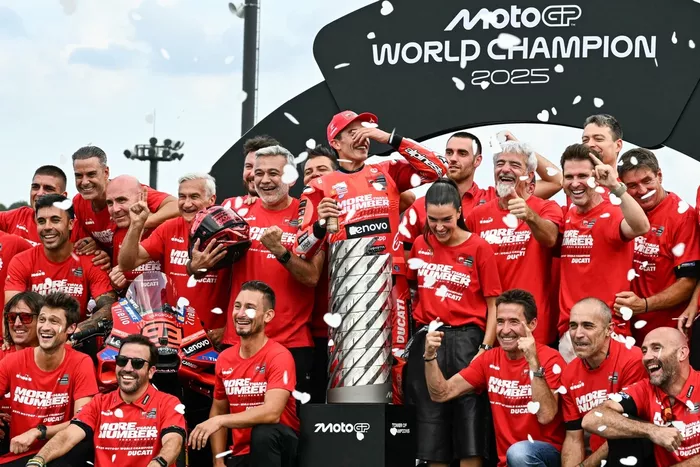 Francesco Bagnaia, Equipo Ducati, Marc Márquez, Equipo Ducati