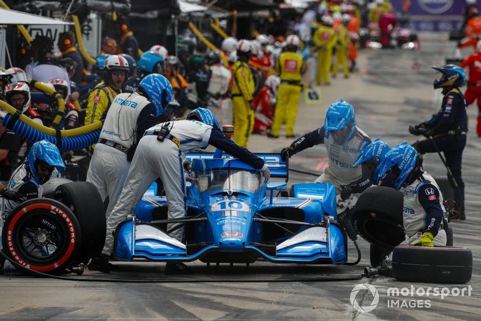 Alex Palou, Chip Ganassi Racing Honda, Pit Stop