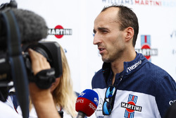 Robert Kubica, Williams Martini Racing, is interviewed