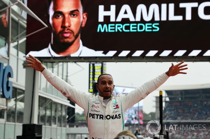 El ganador: Lewis Hamilton, Mercedes-AMG F1 W09 