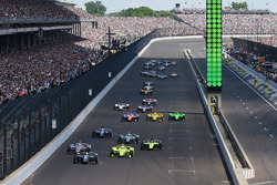 Start zum Indy 500 2018: Ed Carpenter, Ed Carpenter Racing Chevrolet, führt
