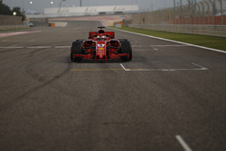 Sebastian Vettel, Ferrari SF71H, sur la grille