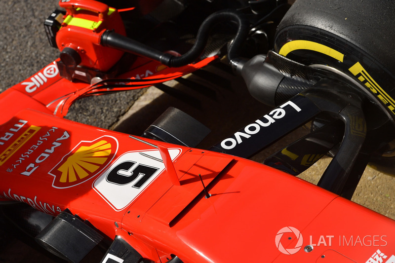Ferrari SF71H nose and front suspension detail