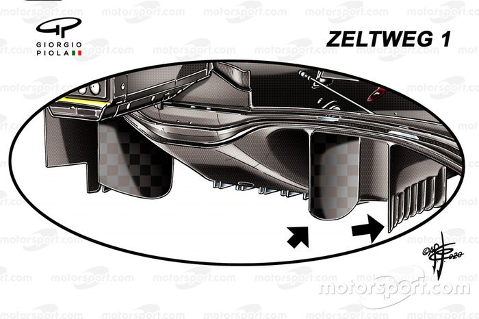 Ferrari SF1000 diffuser detail