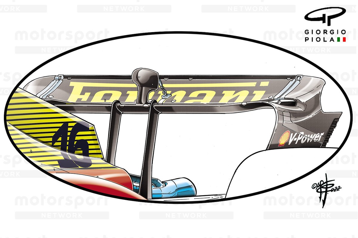 Ferrari F1-75 rear wing