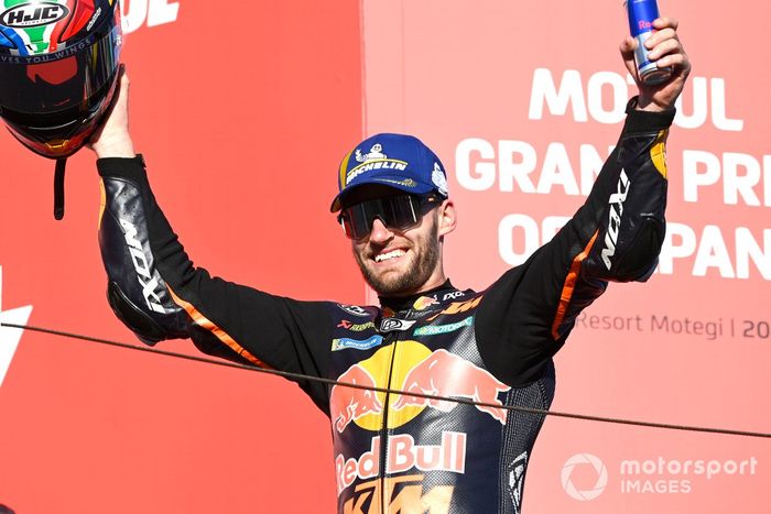 Podio: segundo lugar Brad Binder, Red Bull KTM Factory Racing 